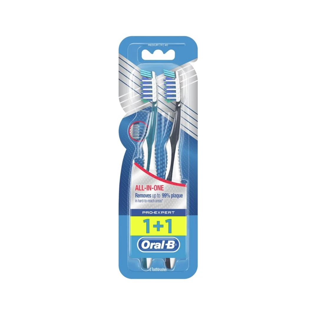 Oral-B® Pro Expert All-in-One Medium Četkica za Zube 1 + 1 Gratis