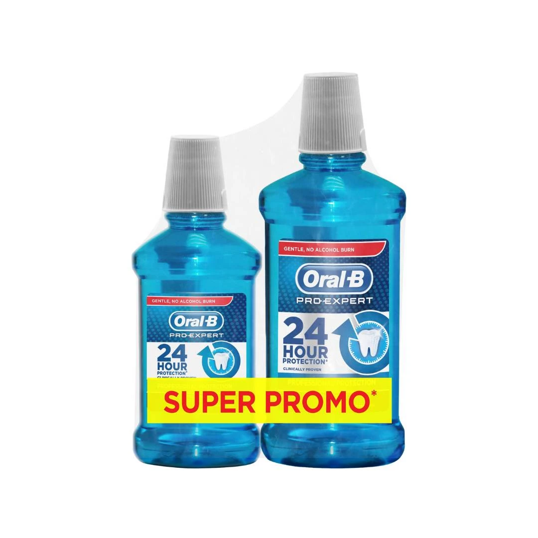 Oral-B® Tečnost za Ispiranje Usta Pro-Expert Professional 500 mL + 250 mL gratis