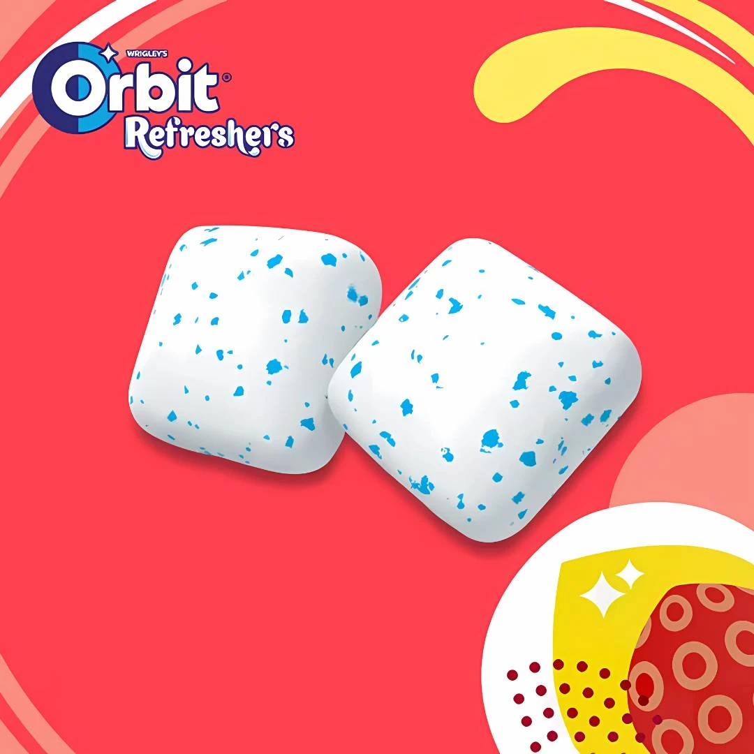 Orbit® Žvake REFRESHERS JAGODA i LIMUN 30 Žvaka