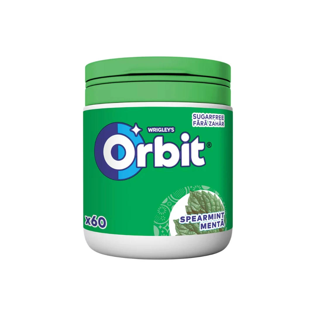 Orbit® Žvake SPEARMINT sa Ukusom Mente Bočica 60 Žvaka