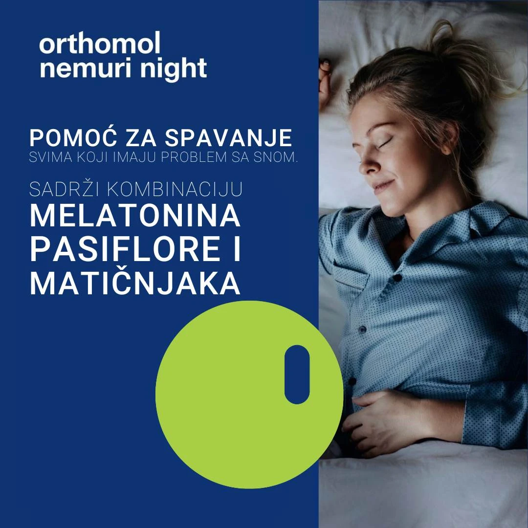 Orthomol Nemuri Night Melatonin Direktni Granulat 30 Kesica protiv Napetosti i Nesanice