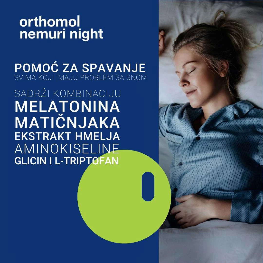 Orthomol Nemuri Night Melatonin Granule 30 Kesica protiv Napetosti i Nesanice