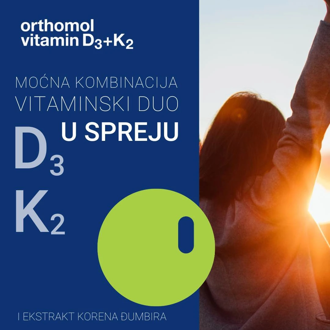 Orthomol Vitamin D3 i K2 Sprej za Kosti 20 mL