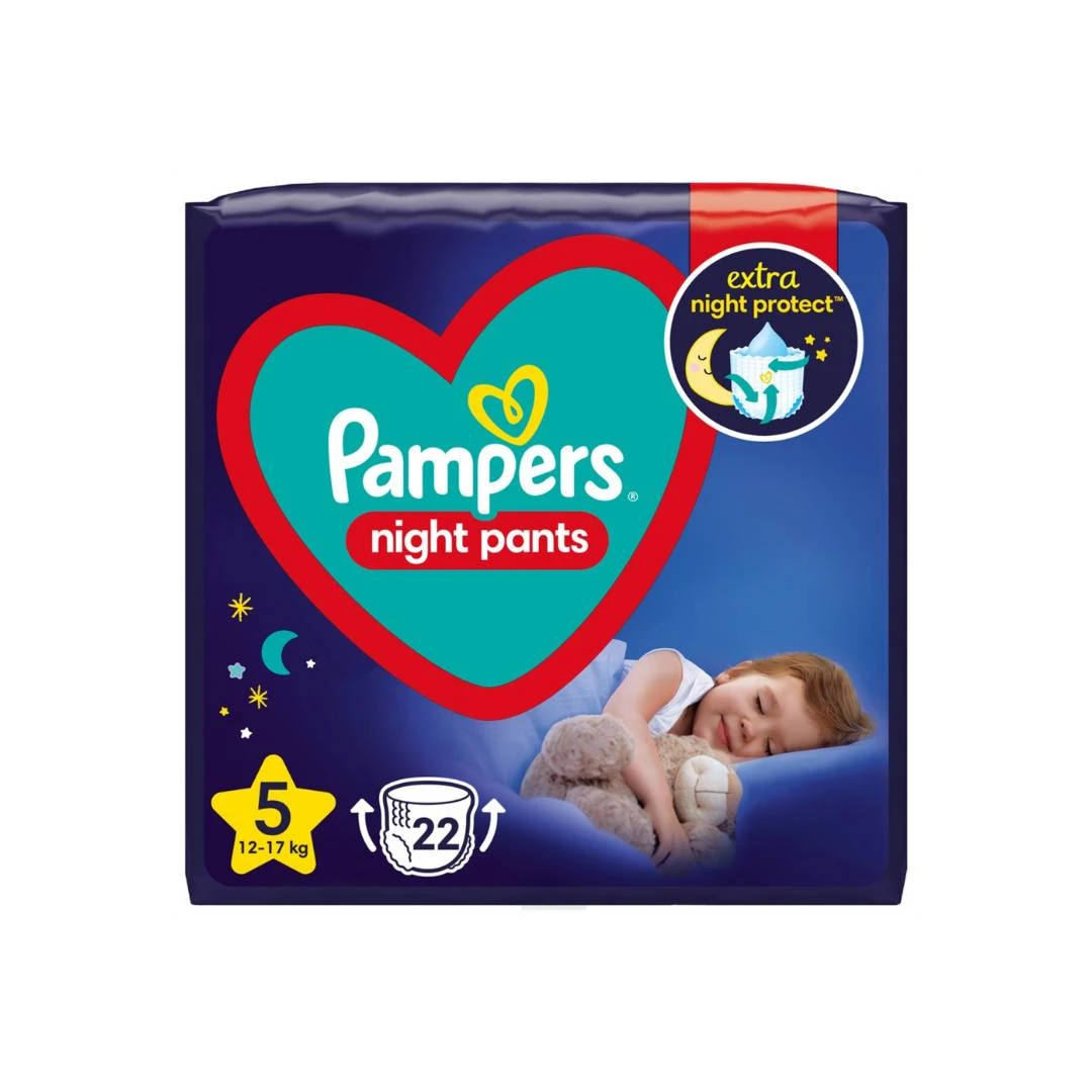 Pampers® PANTS Night 4 Noćne Gaćice 12-17 kg 22 Komada