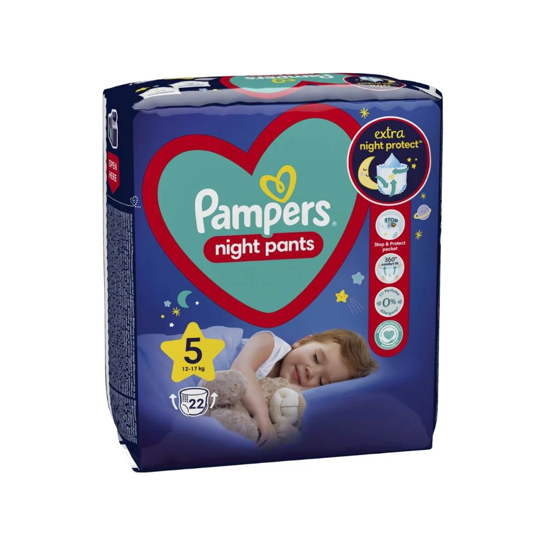 Pampers® PANTS Night 4 Noćne Gaćice 12-17 kg 22 Komada