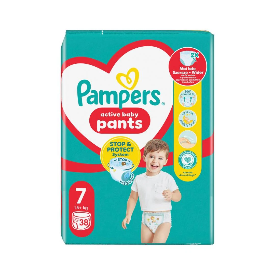 Pampers® PANTS 7 Gaćice za Bebe 38 Komada; za Decu od 17+ kg