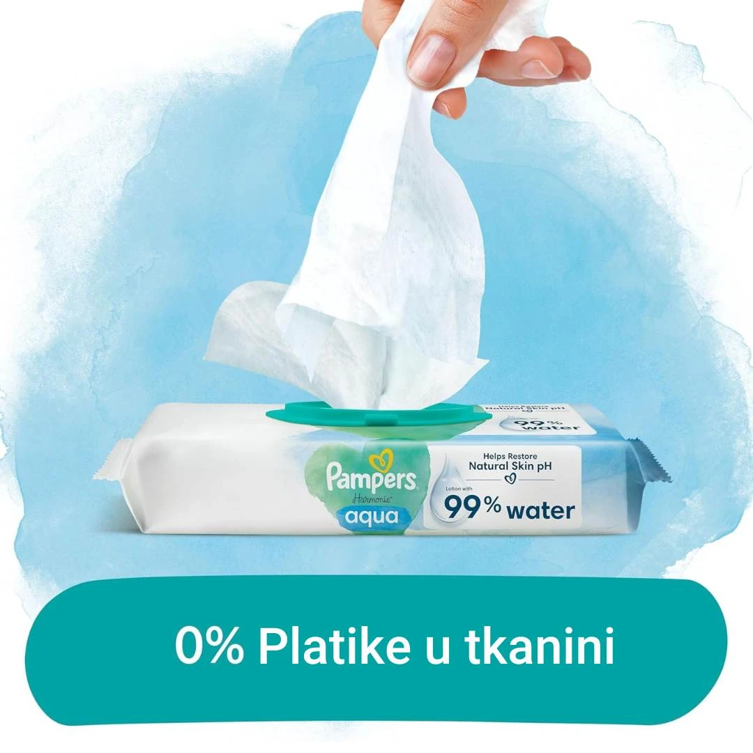 Pampers Vlažne Maramice Aqua Pure 48