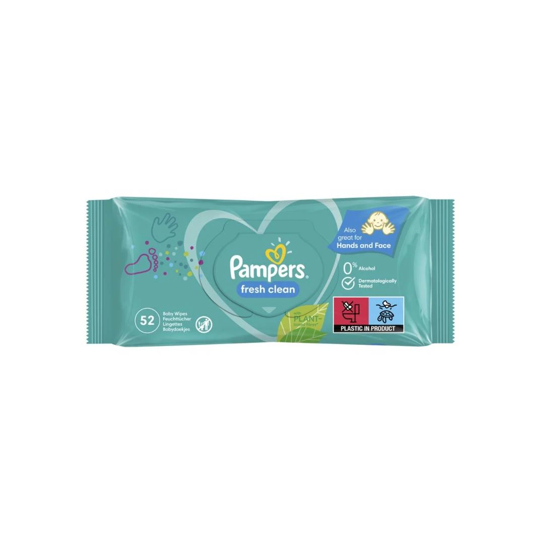 Pampers Vlažne Maramice Fresh Clean 52