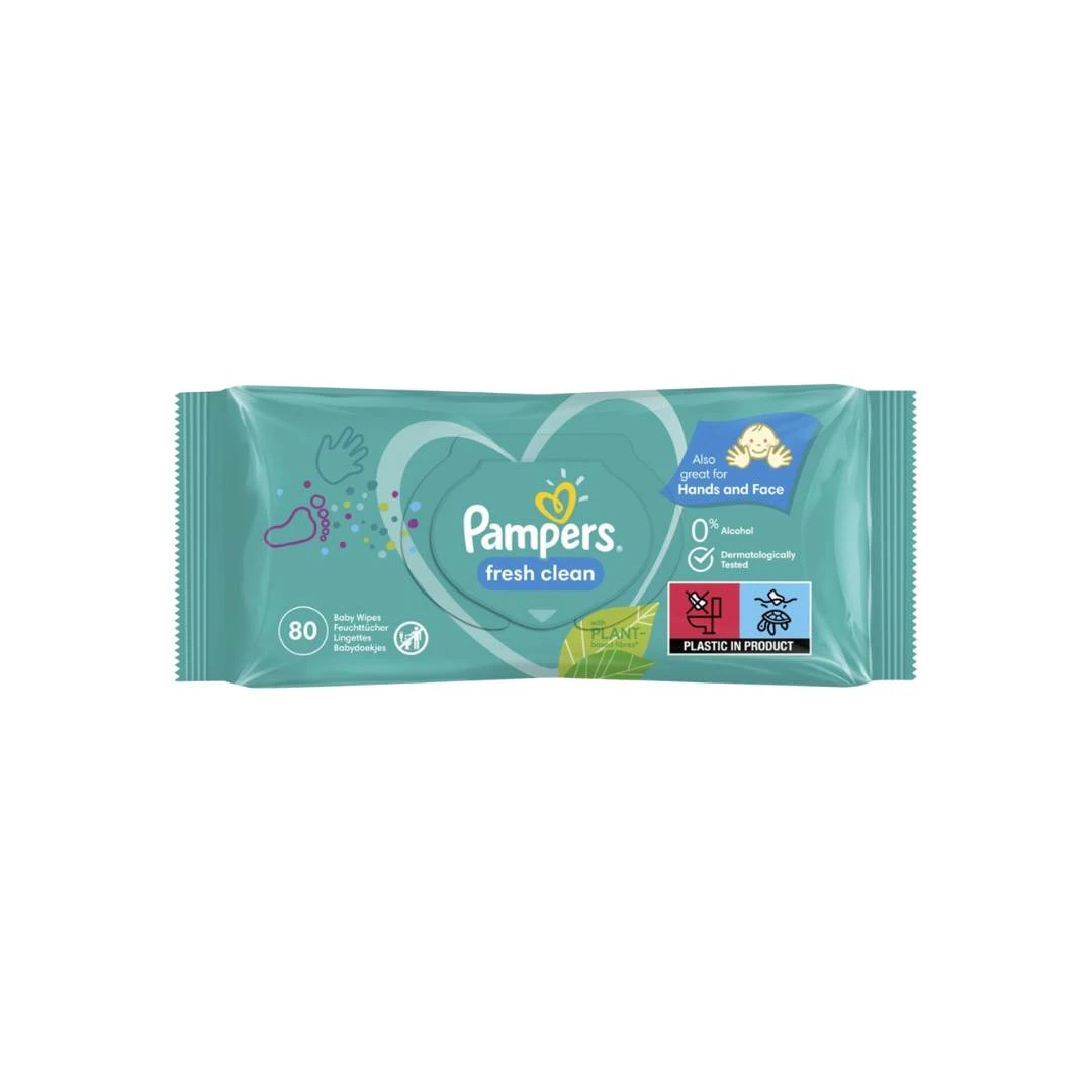 Pampers Vlažne Maramice Fresh Clean 80