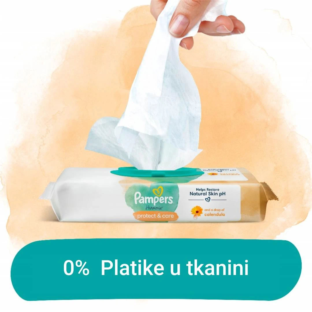 Pampers® Vlažne Maramice Protect Care sa Nevenom 3x44