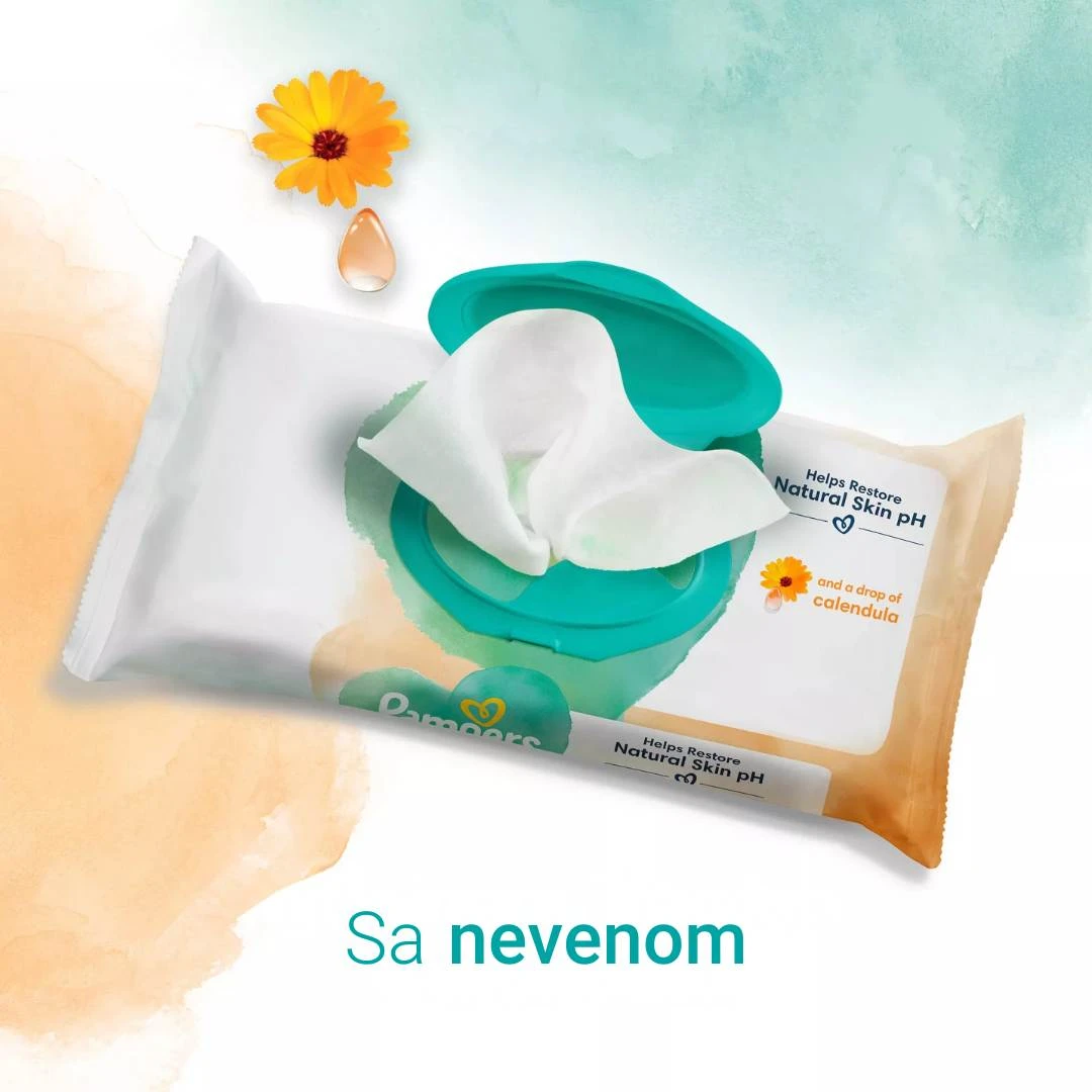 Pampers® Vlažne Maramice Protect Care sa Nevenom 3x44