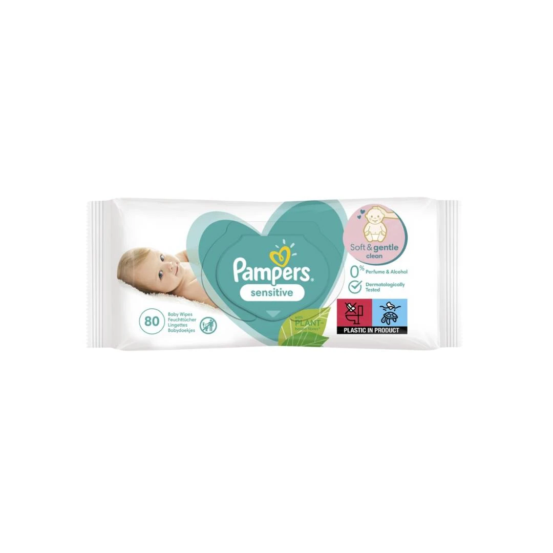 Pampers Vlažne Maramice Sensitive 80