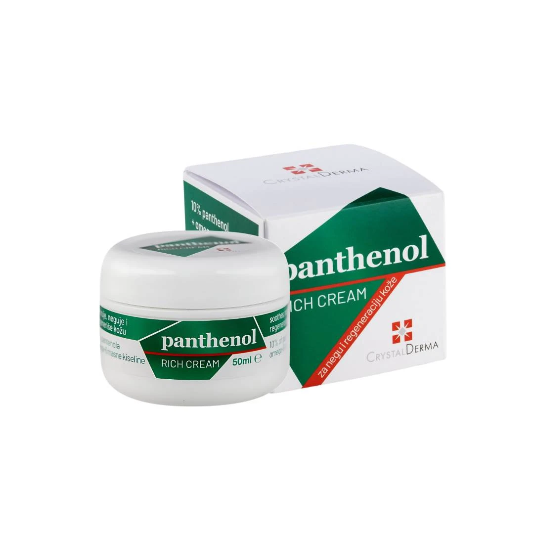 Panthenol Rich Cream 50 mL; Pantenol Krema za Hidrataciju i Negu Suve i Osetljive Kože