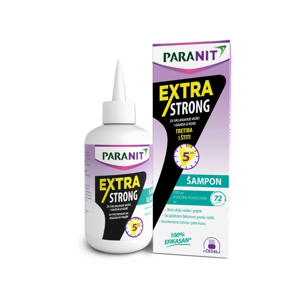 PARANIT Extra Strong Šampon za Vaške i Gnjide 200 mL