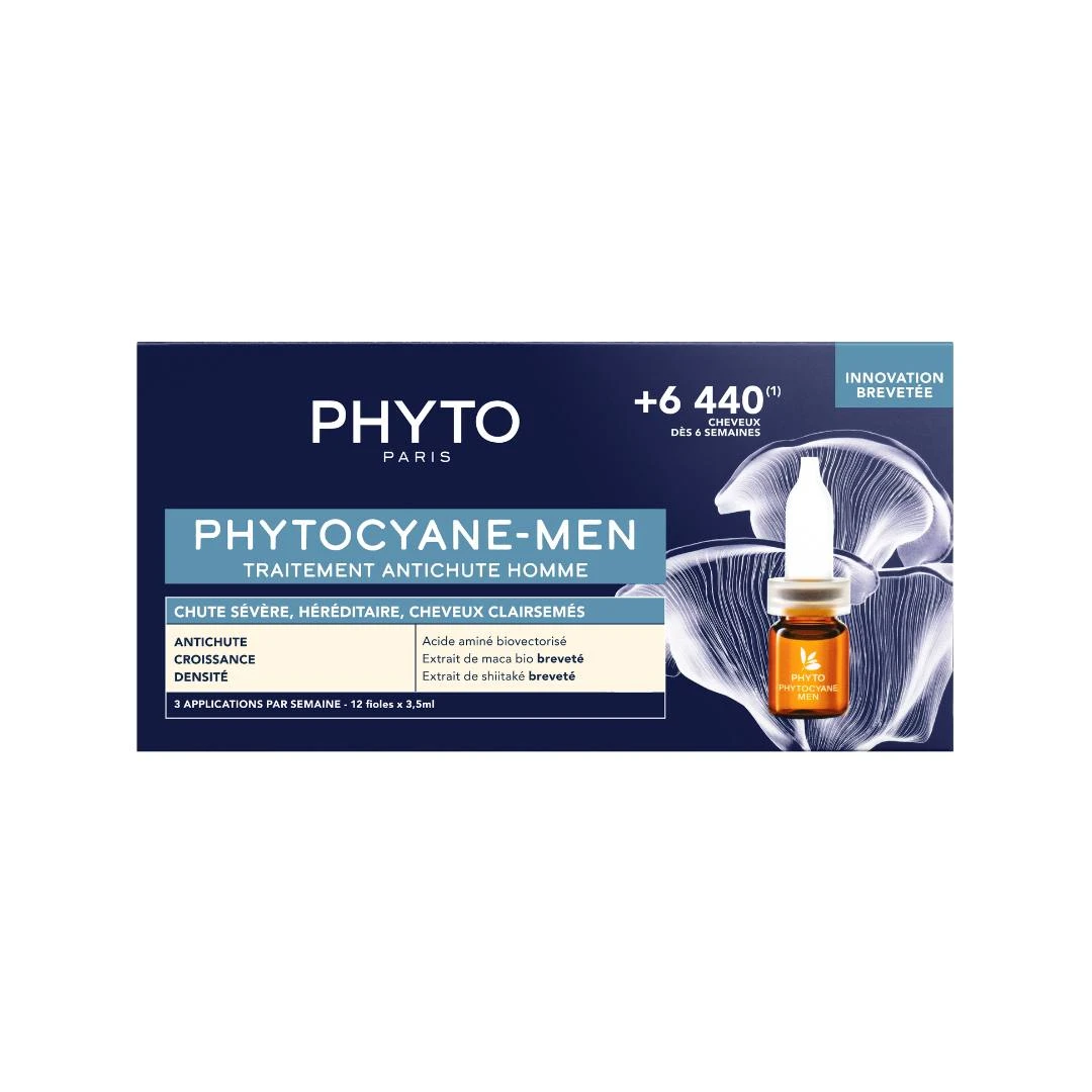 PHYTOCYANE MEN Tretman Protiv Opadanja Kose za Muškarce 12x3,5 mL