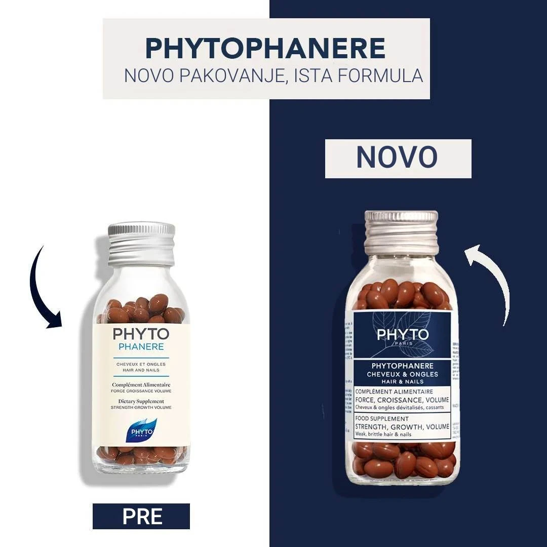 PHYTOPHANERE 120 Kapsula Protiv Opadanja Kose i Listanja Noktiju