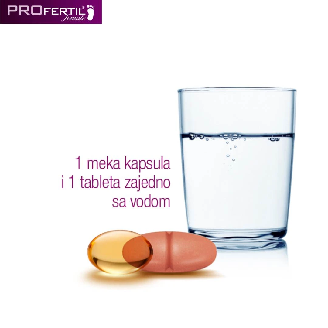 PROfertil Female za NJU 84 Tablete+84 Kapsule za Plodnost kod Žena