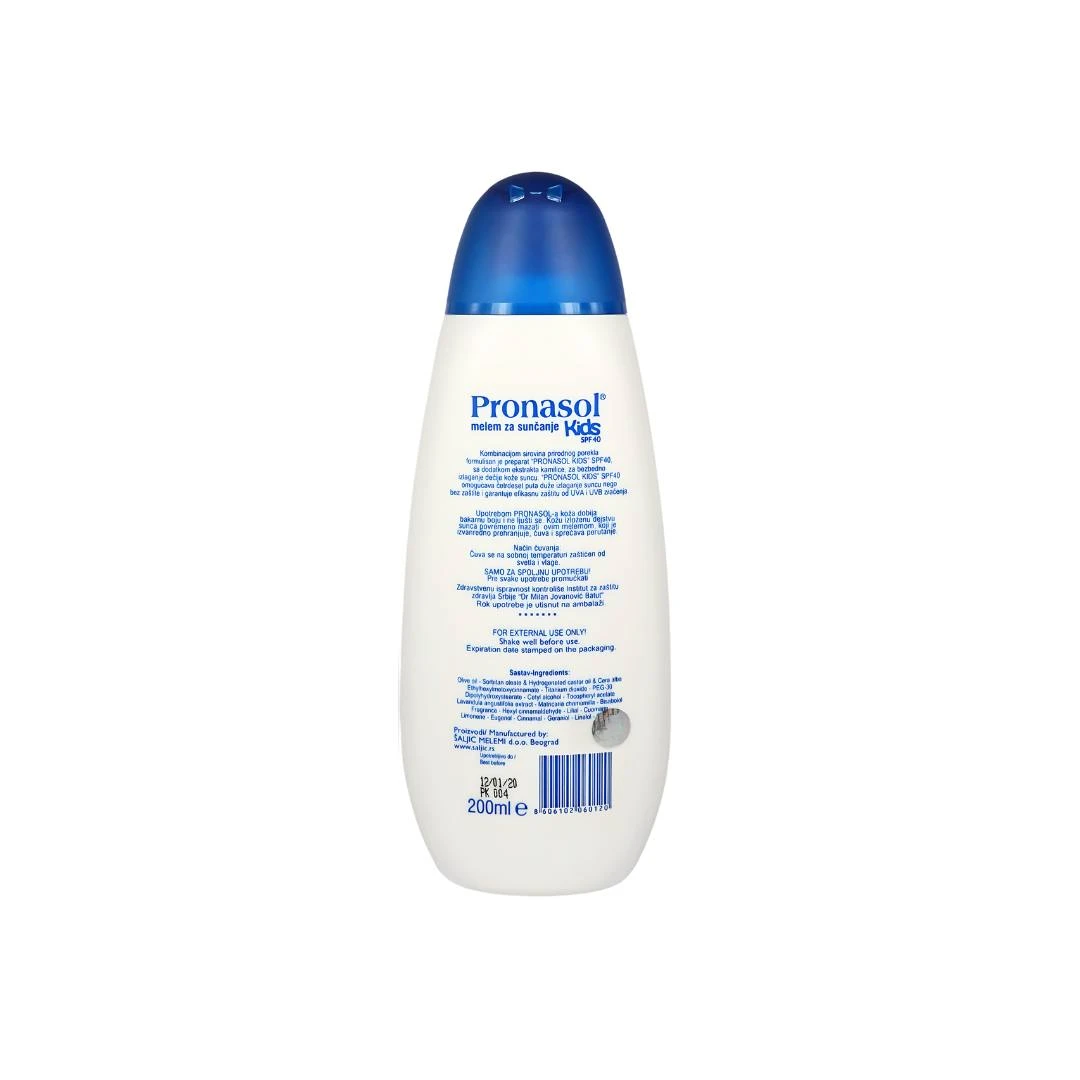 Pronasol Prirodni Losion za Sunčanje za Decu SPF40 200 mL