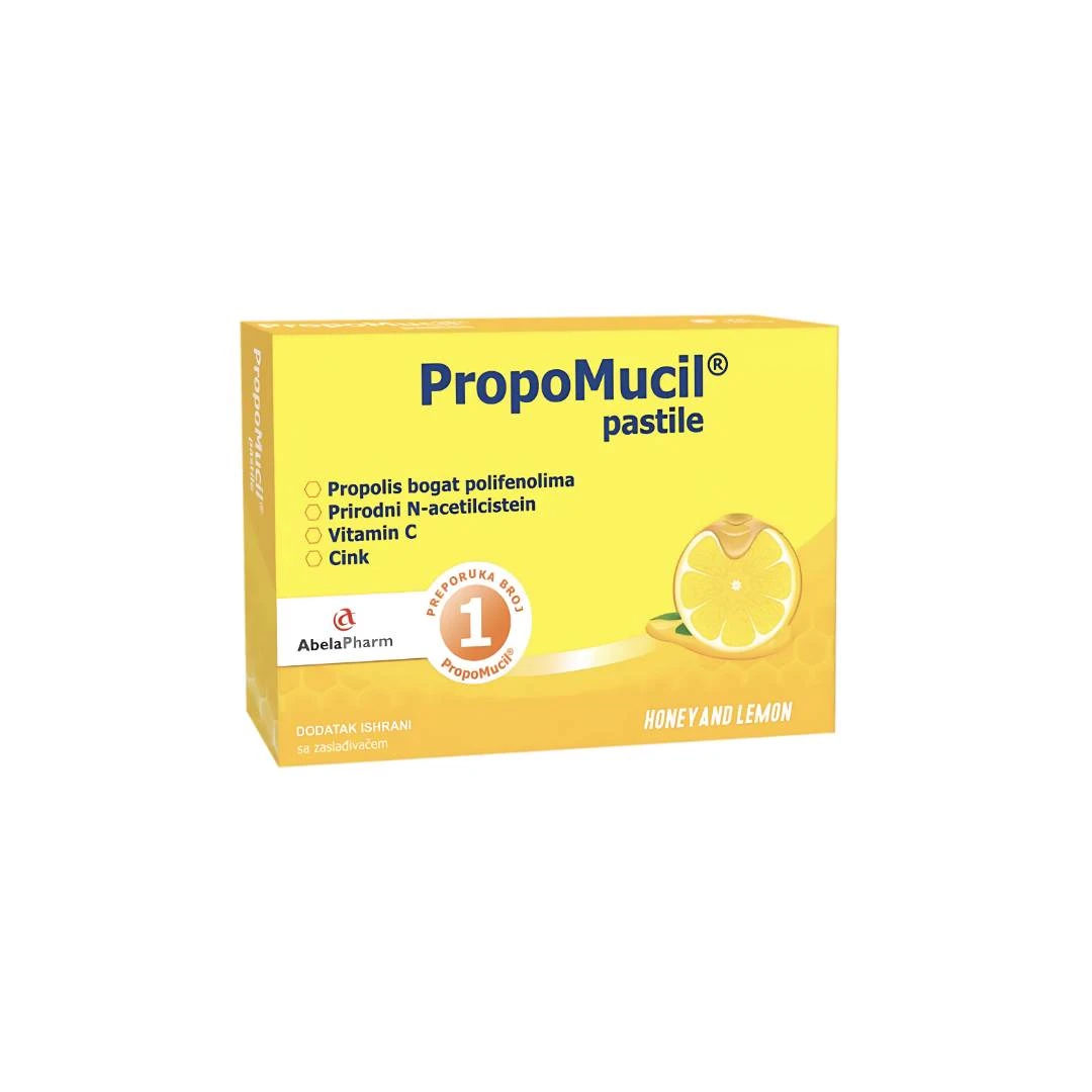 PropoMucil® Pastile Med i Limun 12 Pastila