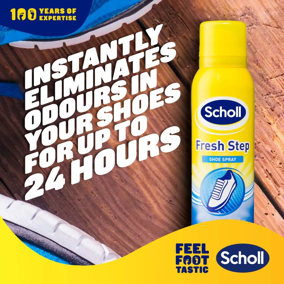 Scholl Sprej Fresh Step za Obuću za Uklanjanje Neprijatnih Mirisa 150 mL