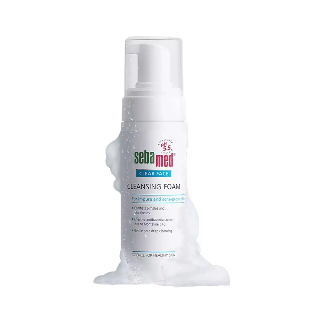 Sebamed® CLEAR FACE Antibakterijska Pena za Umivanje i Čišćenje Lica 150 mL