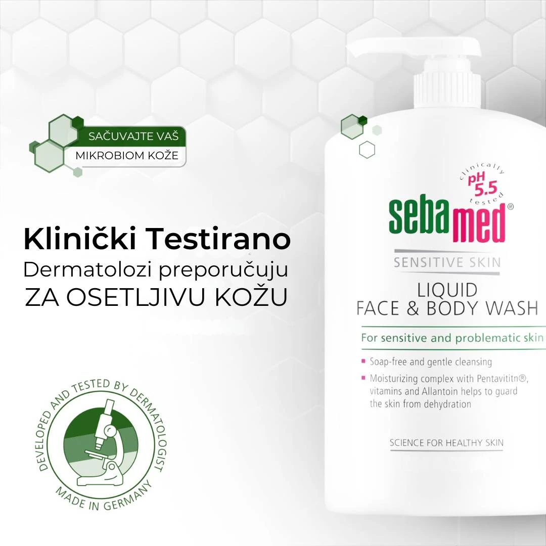 Sebamed® Emulzija za Umivanje i Kupanje za Osetljivu Kožu 300 mL