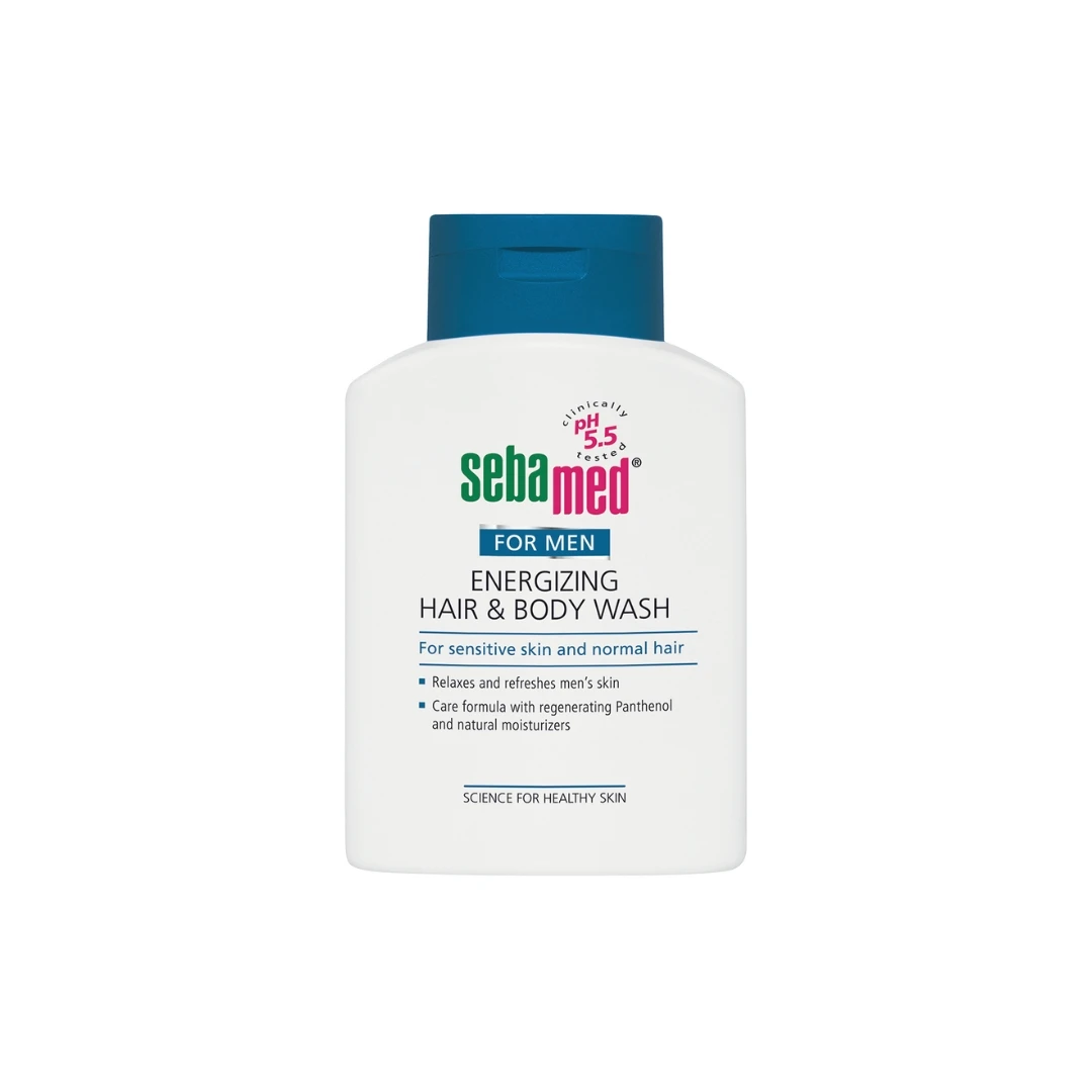 sebamed® FOR MEN Energetski Gel za Pranje Kose i Tela 200 mL