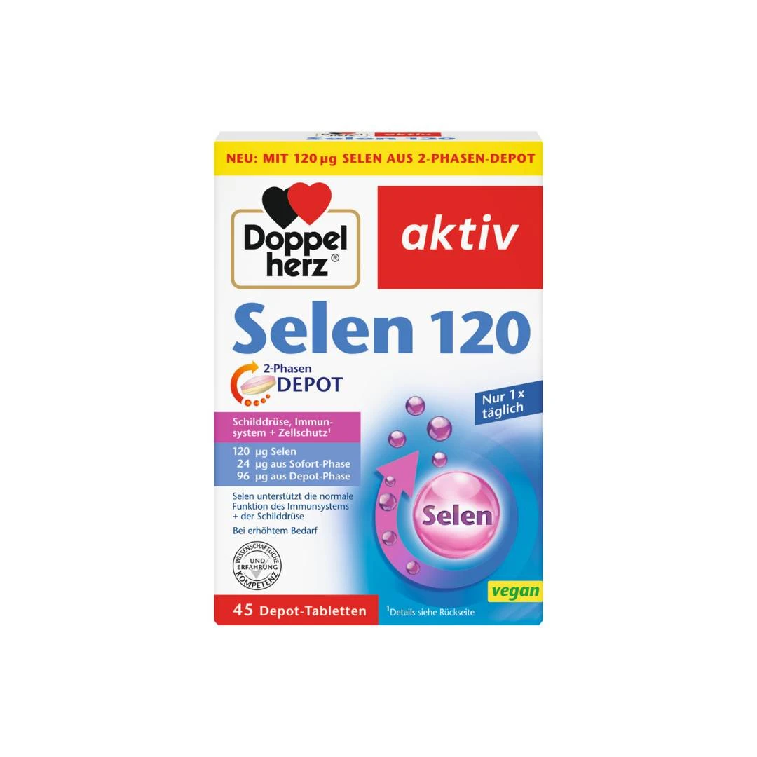 Doppelherz® Aktiv Selen 120 Dvofazni DEPO 45 Tableta sa Produženim Delovanjem