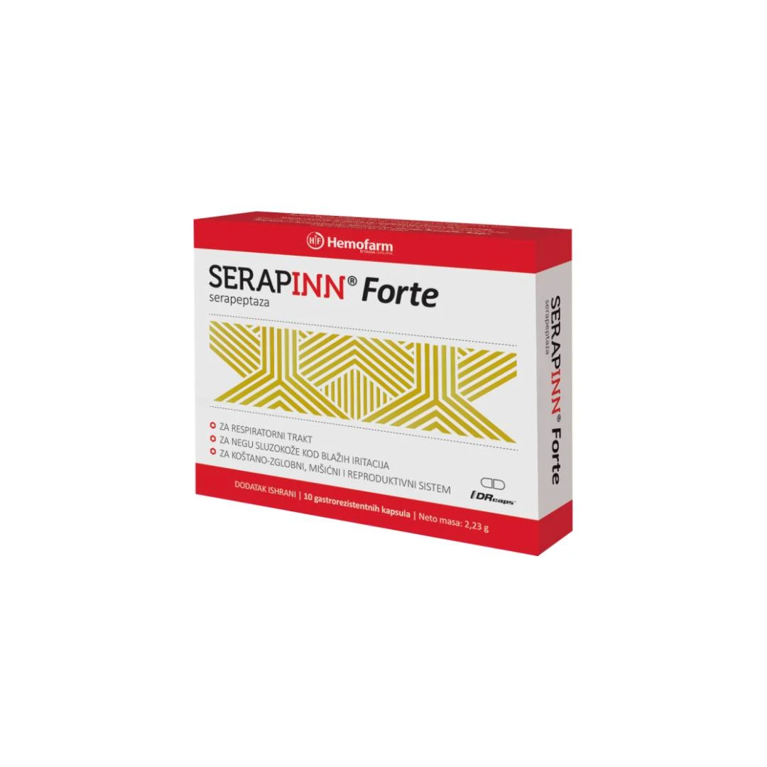 INNventa SERAPINN® Forte10 Gastrorezistentnih Kapsula Serapeptaza