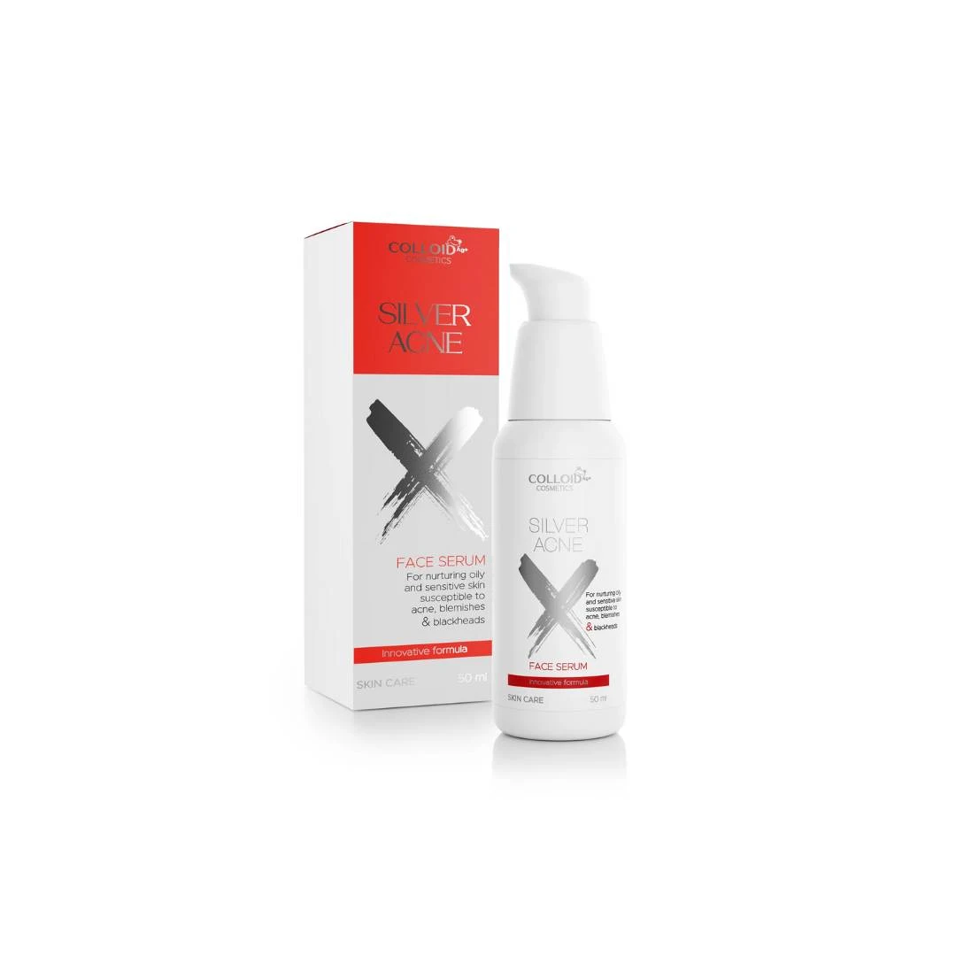 SILVER ACNE X Serum za Lice 50 mL; Akne; Bubuljice; Mitiseri; Masna Koža