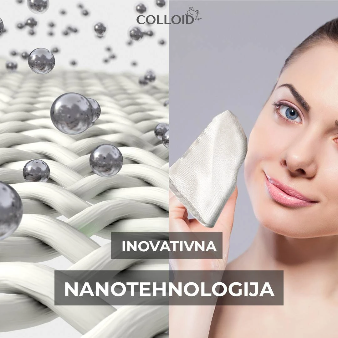 COLLOID Silver Glove Srebrna Rukavica za Skidanje Šminke