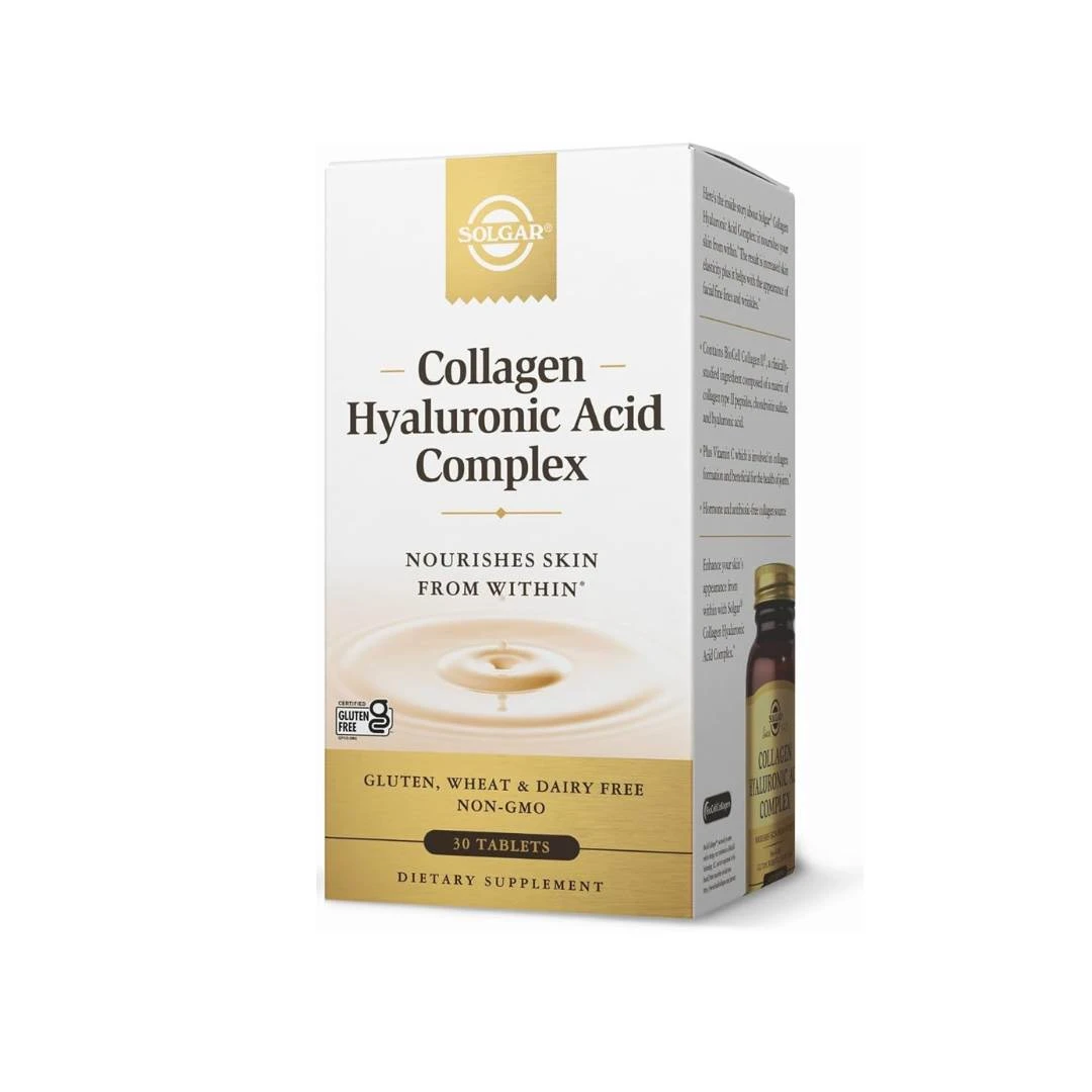 SOLGAR® Collagen Hyaluronic Acid Complex 30 Tableta Kolagena sa Hijaluronskom Kiselinom