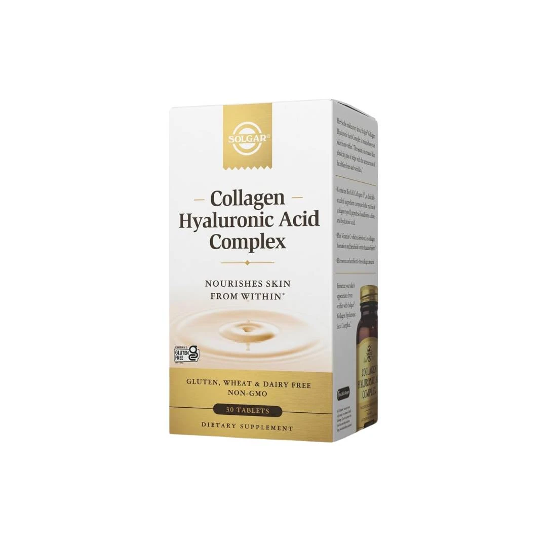 SOLGAR® Collagen Hyaluronic Acid Complex 30 Tableta Kolagena sa Hijaluronskom Kiselinom