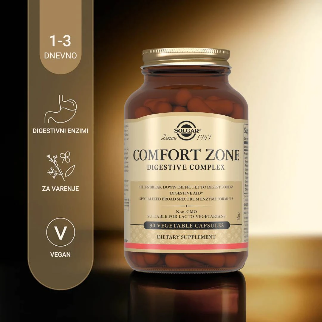 SOLGAR® Comfort Zone Digestive Complex 90 Kapsula