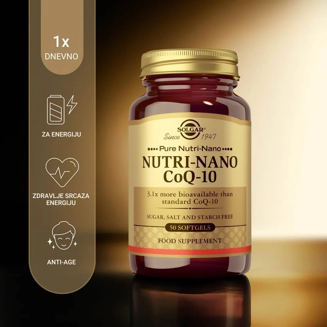 SOLGAR® Nutri-Nano CoQ-10 50 Kapsula sa Koenzimom Q10