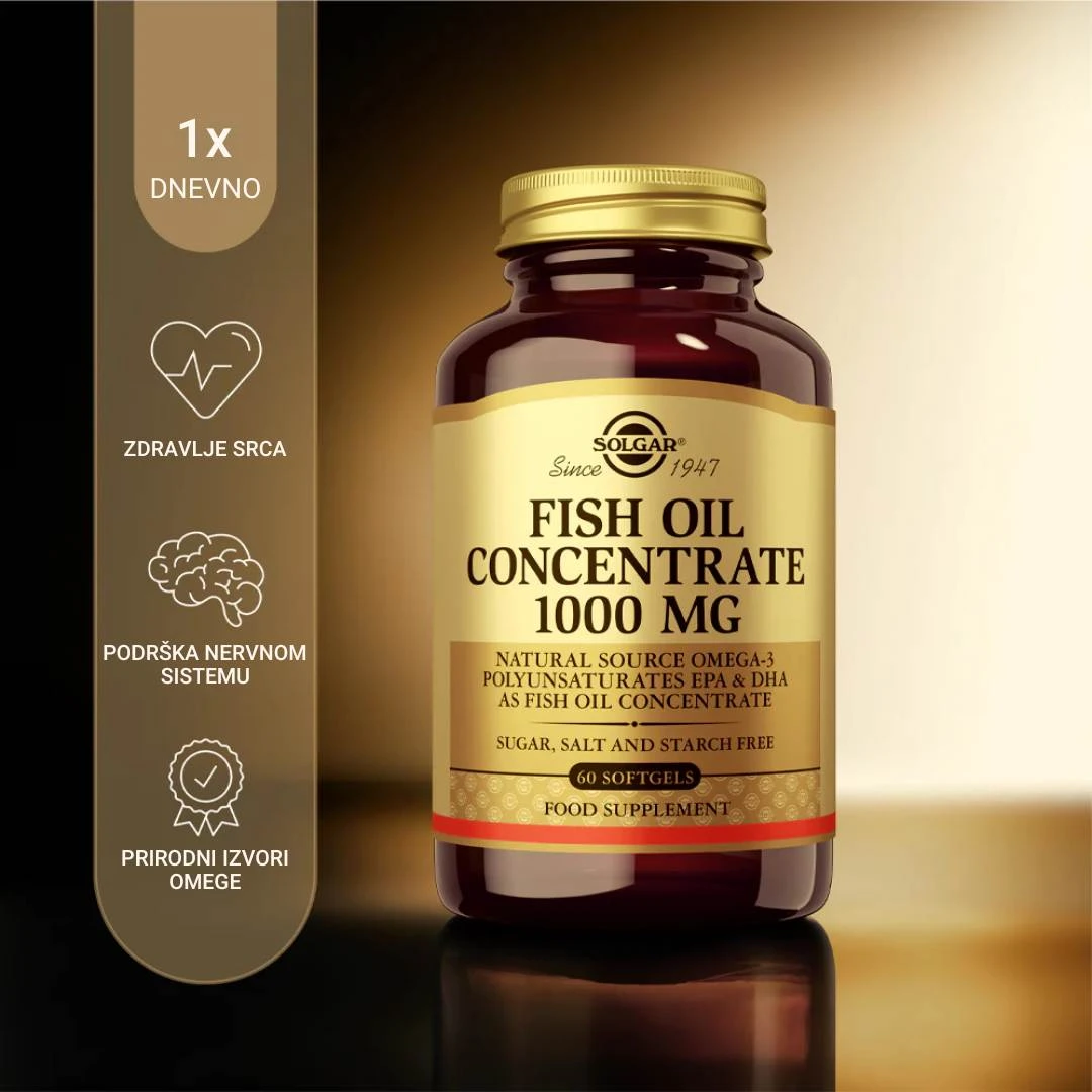 SOLGAR® Omega 3 1000 mg Fish Oil 60 Kapsula