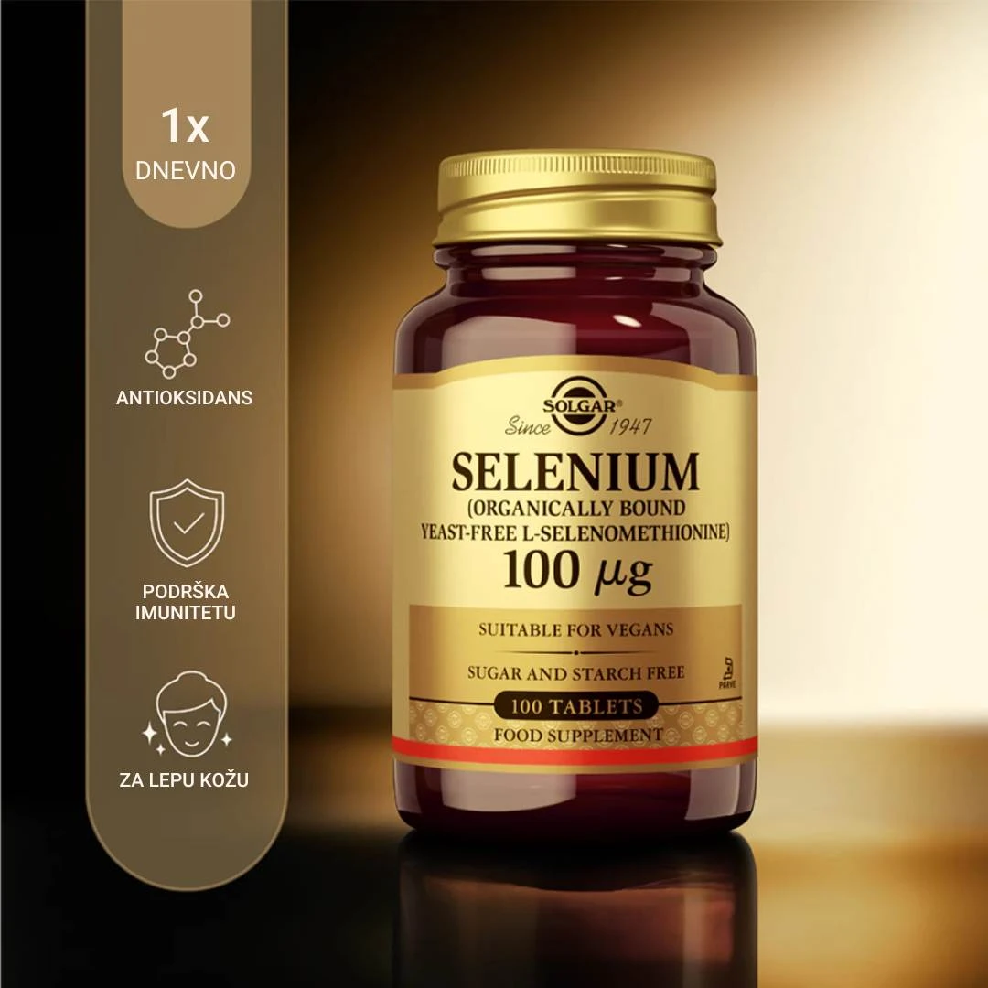 SOLGAR® Selen 100 mcg 100 Tableta 