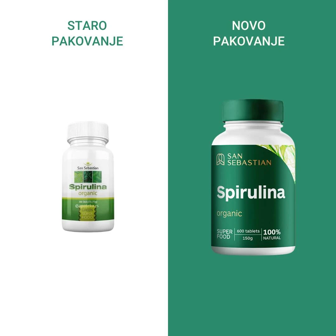 SAN SEBASTIJAN Spirulina 600 Tableta