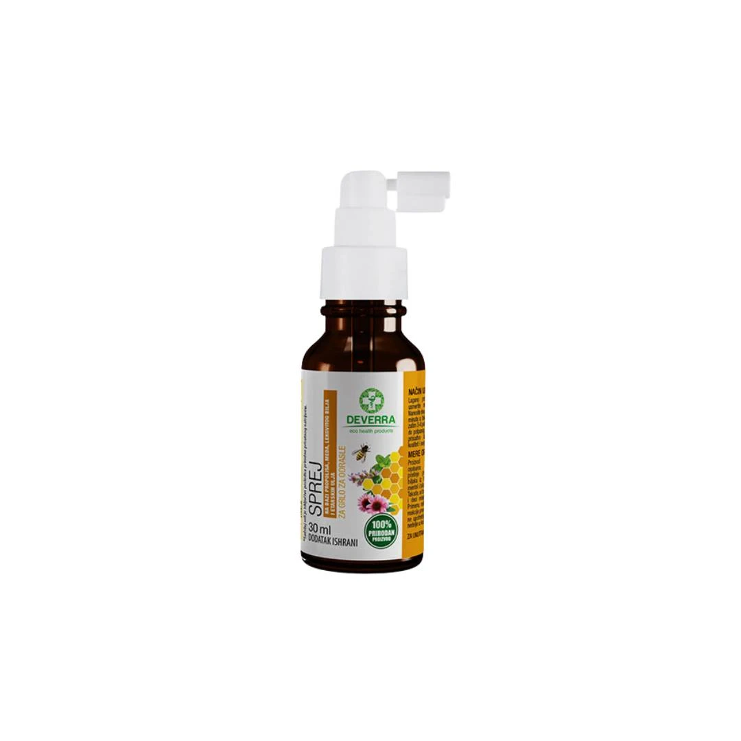 DeverraFarm Propolis Sprej za Grlo za Odrasle 30 mL