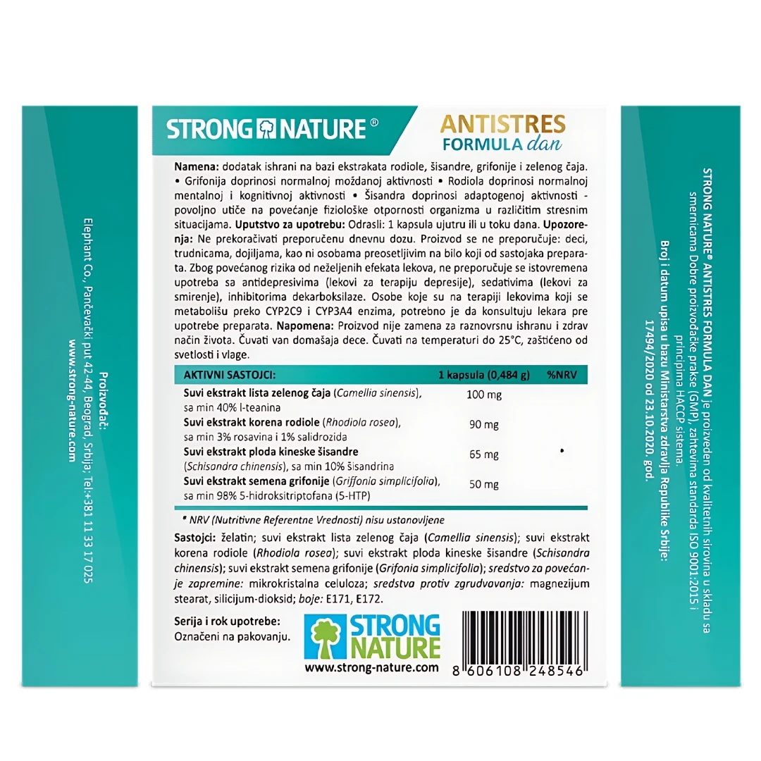 STRONG NATURE® Antistres Formula Dan 30 Kapsula