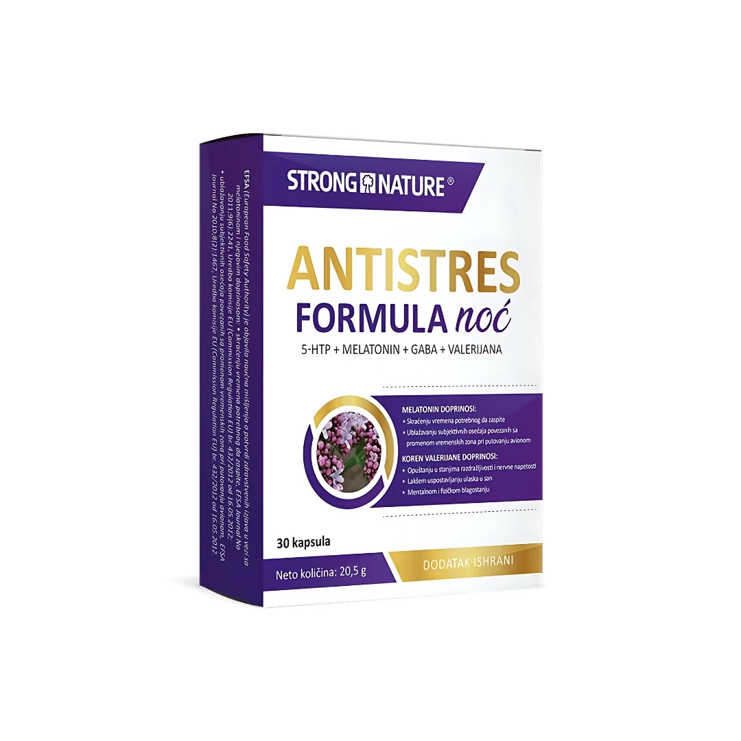 STRONG NATURE® Antistres Formula Noć 30 Kapsula