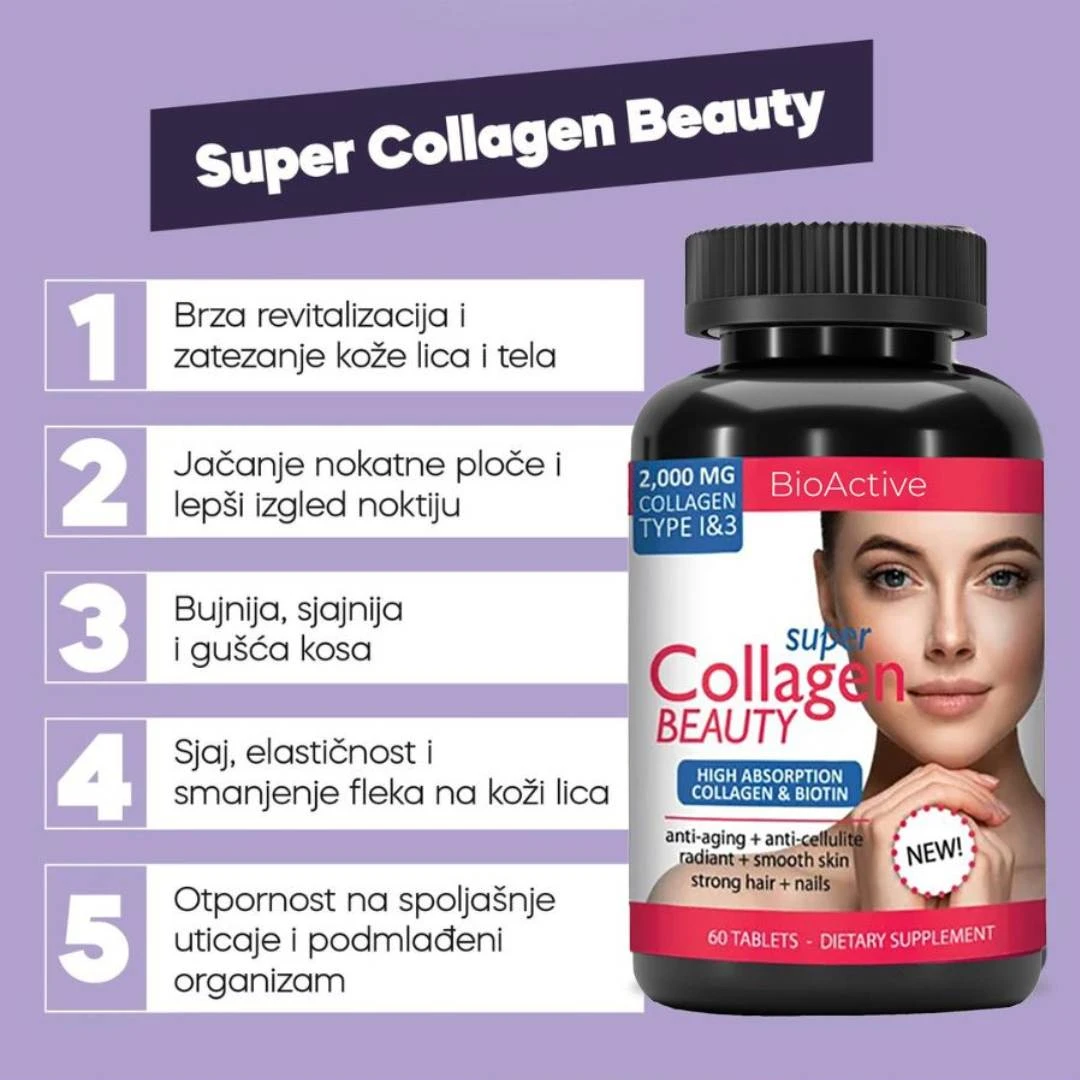 Super Collagen Beauty 60 Tableta Kolagen