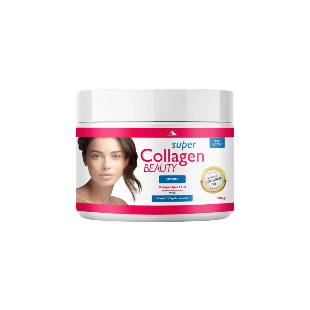Super Collagen Beauty Powder 200 g; Kolagen i Hijaluronska Kiselina sa Vitaminom C
