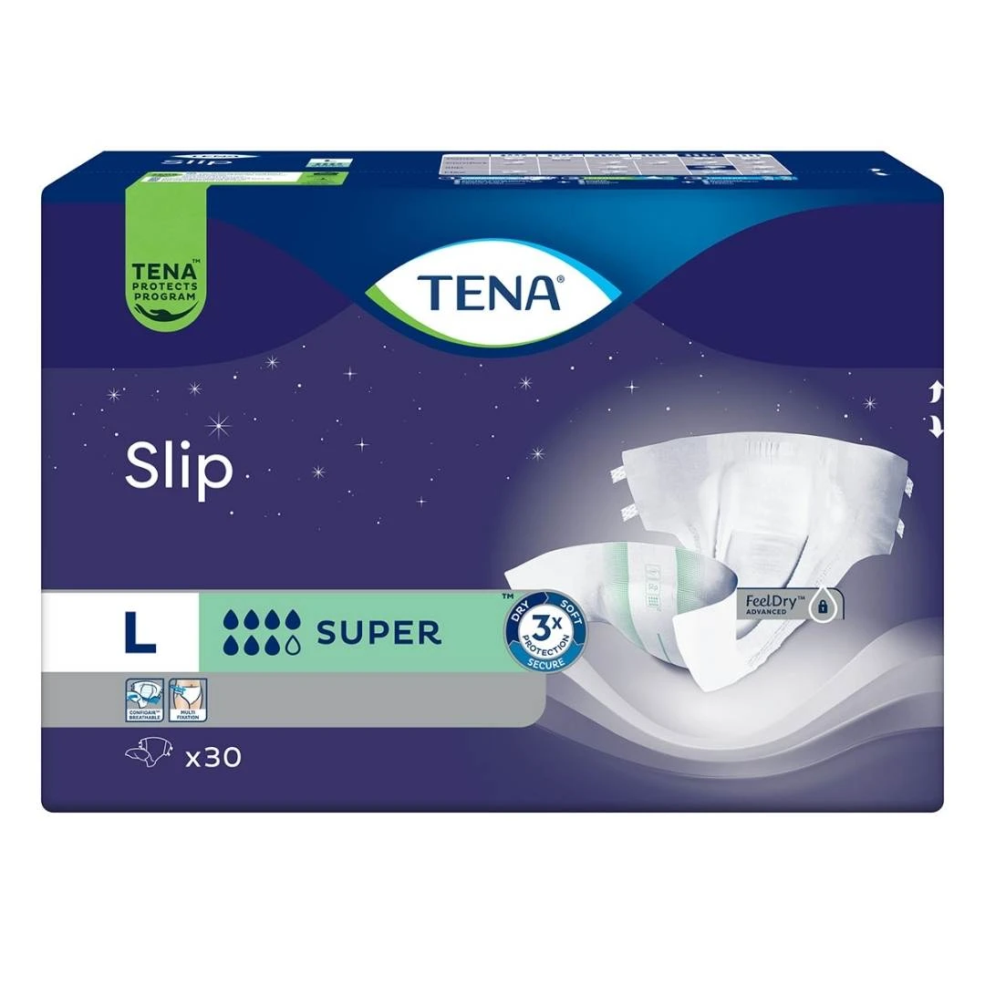 TENA® Pelene za Odrasle Slip Super L 30 Pelena za Inkontinenciju