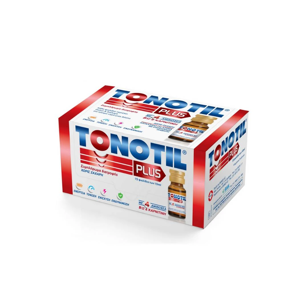 TONOTIL® PLUS Bočice 10x10 mL Aminokiseline, L karnitin i B12 Vitamin