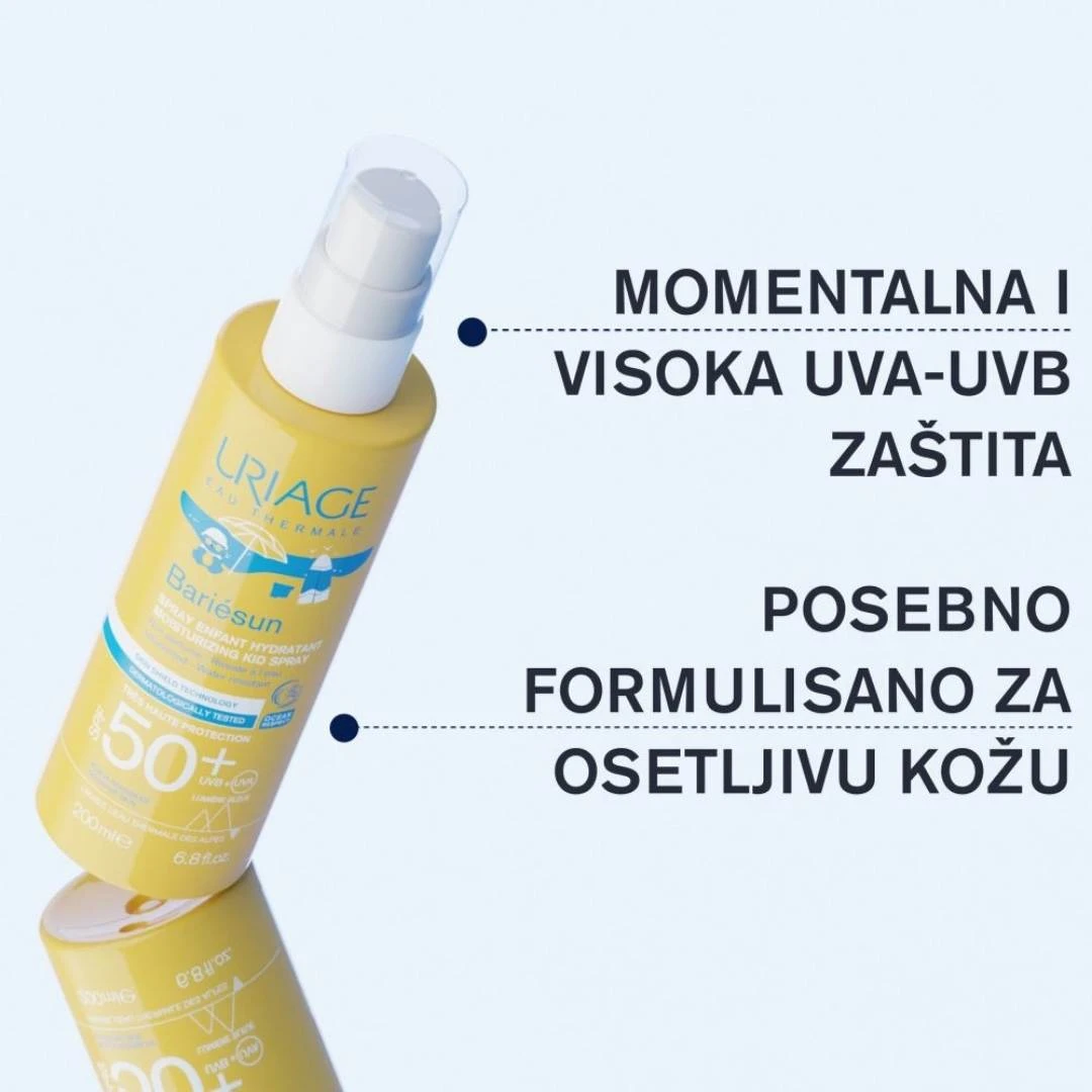 URIAGE Bariésun Hidratantni Sprej za Decu za Zaštitu od Sunca SPF50+ 200 mL