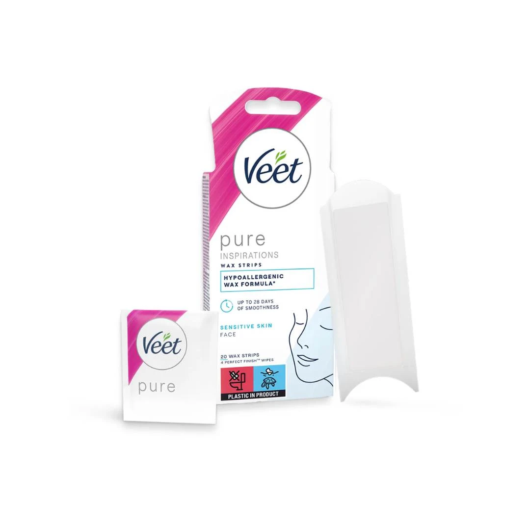 Veet Easy Strip Trake za Depilaciju Lica, 20 Komada