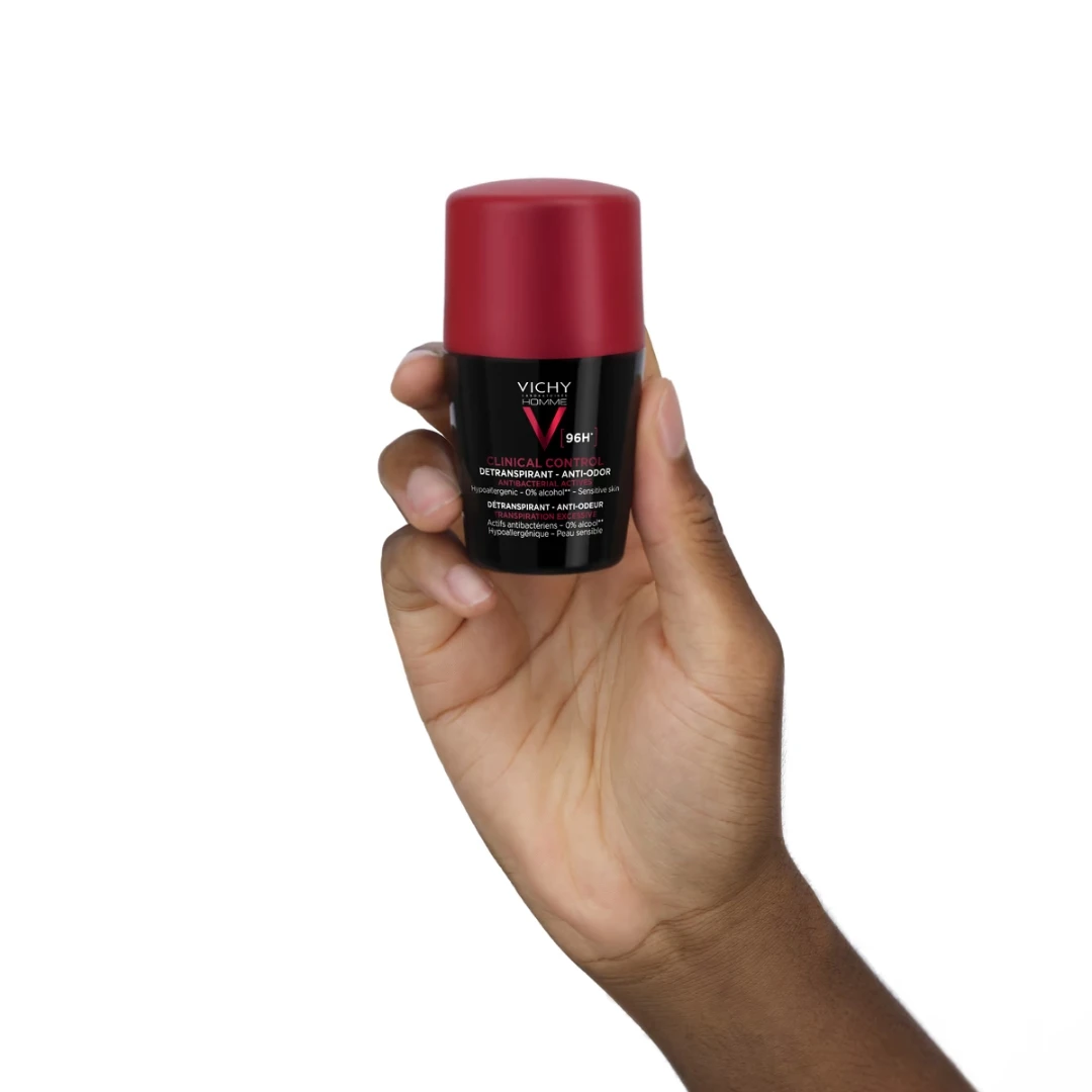 VICHY HOMME DEODORANT Clinical Control Roll-on za Zaštitu od Znojenja do 96H, za Osetljivu Kožu 50 ml