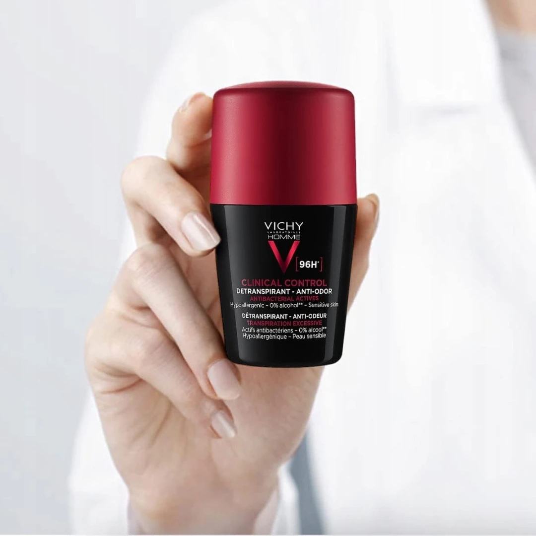 VICHY HOMME DEODORANT Clinical Control Roll-on za Zaštitu od Znojenja do 96H, za Osetljivu Kožu 50 ml