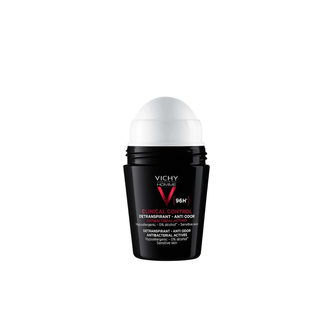 VICHY HOMME DEODORANT Clinical Control Roll-on za Zaštitu od Znojenja do 96H, za Osetljivu Kožu 50 ml